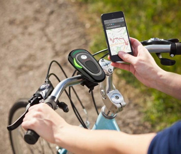 Schwinn CycleNav GPS app enabled bicycle headlight guides you along path