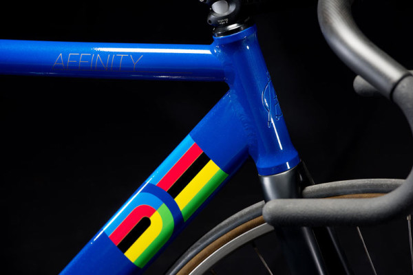 Affinity Bicycle Co world championship tribute track bike and matching cycling jersey