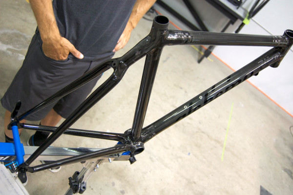 Alchemy Bicycles factory tour - finished carbon frame