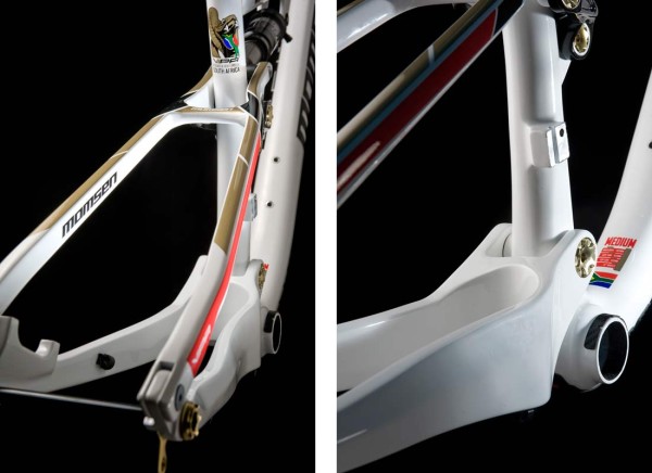 Momsen Vipa XC race full suspension mountain bike gets 1x specific frame update