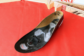 Lake 402 heat moldable soles carbon fiberglass mx331 black (3)