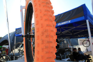 On One orange fat bike tires (2)