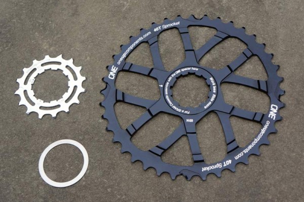 OneUp Components 16t replacement cog for cassette upgrades to oversized large cogs