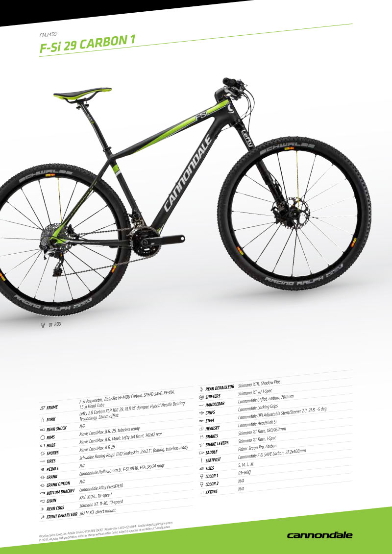 Cannondale fsi deals black inc 2016