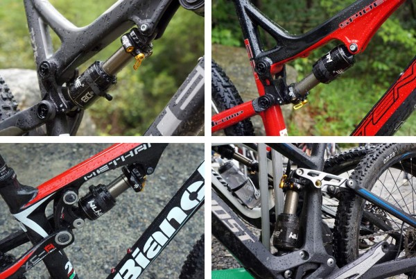 Cane Creek Double Barrel Inline mountain bike shock for 120mm to 150mm travel mountain bikes