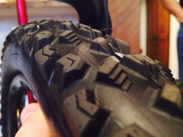 prototype maxxis downhill mountain bike tire summer 2014 sneak peek