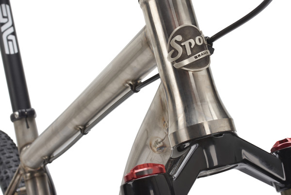 Spot Cream Singlespeed titanium hardtail mountain bike