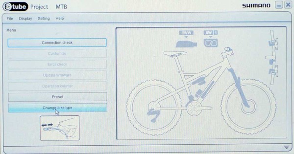 Shimano-XTR-Di2-9000-etube-software