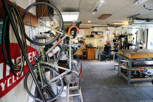 hampsten cycles fabrication shop