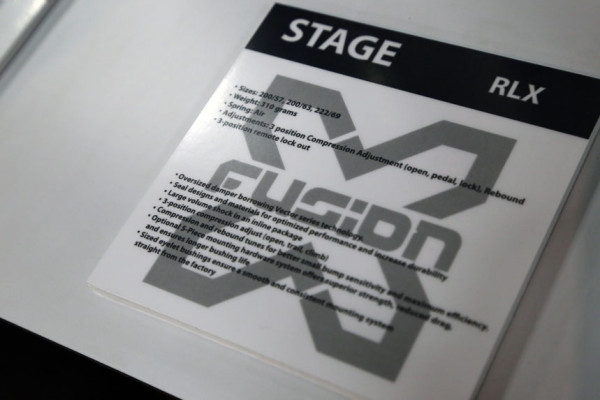 X-Fusion Stage RLX Shock Details
