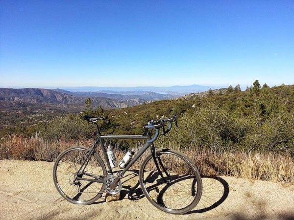 bikerumor pic of the day Riding Forest Service Road 5S21 outside of Idyllwild, CA. Emerging from the cool, crisp air of the tree cover to warm sun and sweeping views of the San Jacinto Wilderness was a real treat.