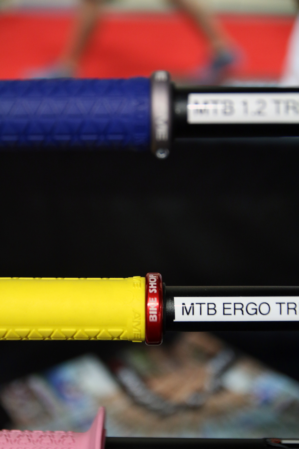 thumbnail image 2 of AME Old School BMX Unitron Grips – Red Over Black, Classic Retro Look 2 of 4