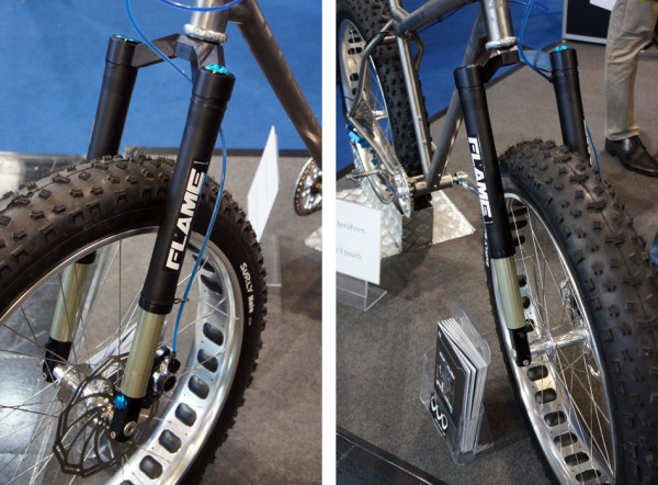 German:A Trace inverted fat bike suspension fork