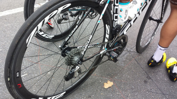 SRAM Red wireless electronic road group closeup photos from Gravel Cyclist at Tour Down Under 2015