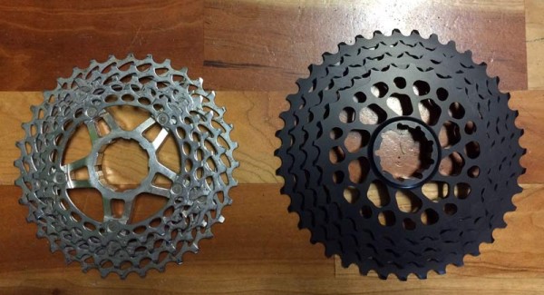 AbsoluteBlack 28-40 tooth cassette adapter cluster first impressions and actual weights