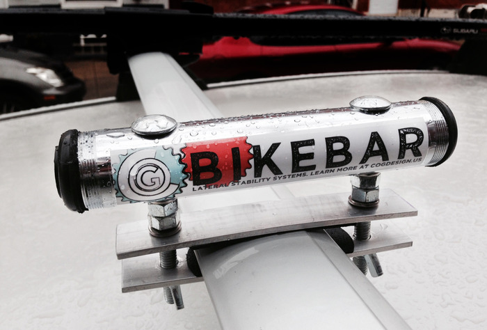 The BikeBar adapter installed