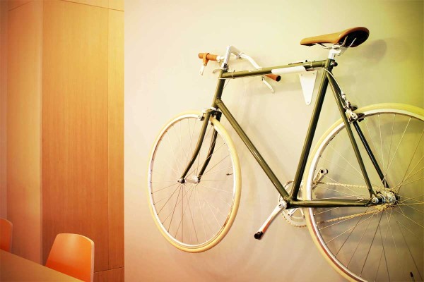 Flipcrown bike hanging on wall