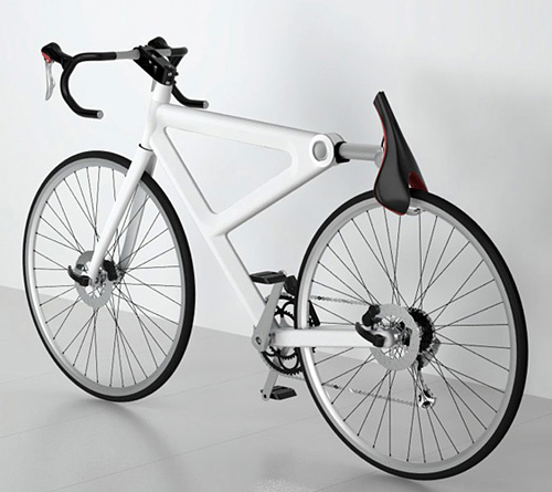Integrated Saddle Lock Concept Bike view