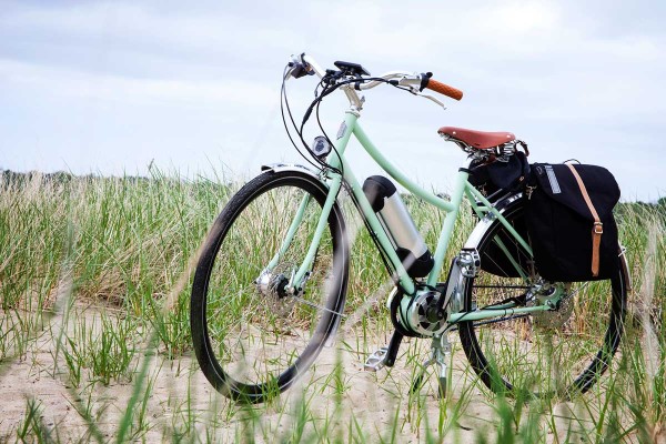 Ted Wojcik NAHBS 2015 e-bike green