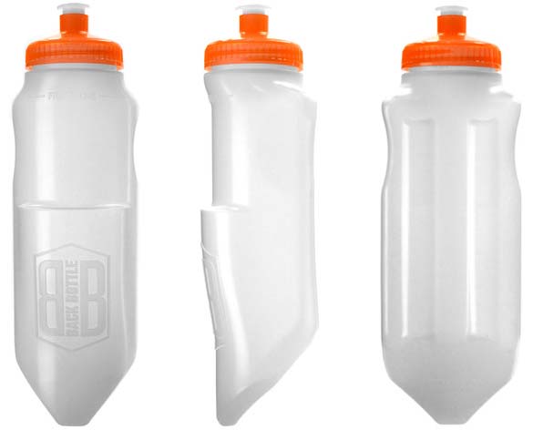 backbottle water bottle designed to fit in cycling jersey pocket