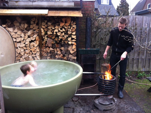 Dutch Tub being heated up