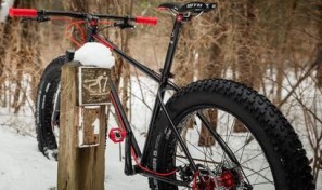 Rad bicycle company's The Grizz fatbike in the snow