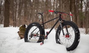 Rad bicycle company's The Grizz fatbike, snow ride