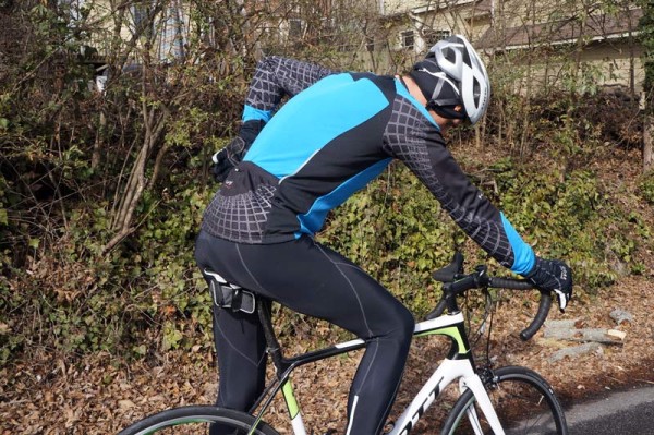 Funkier micro fleece winter cycling bib tight pants and long sleeve jersey review