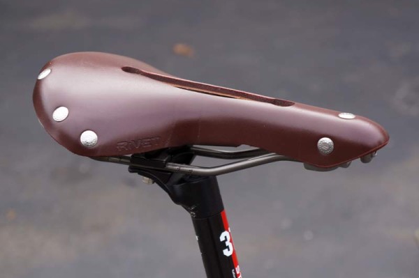 Van Dessel WTF project bike with Rivet leather bicycle saddle review