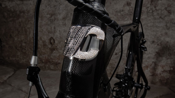 Cipollini RB1000 Luxury Edition road bike head tube badge