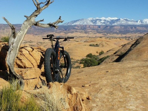 bikerumor pic of the day moab utah slick rock fat bike