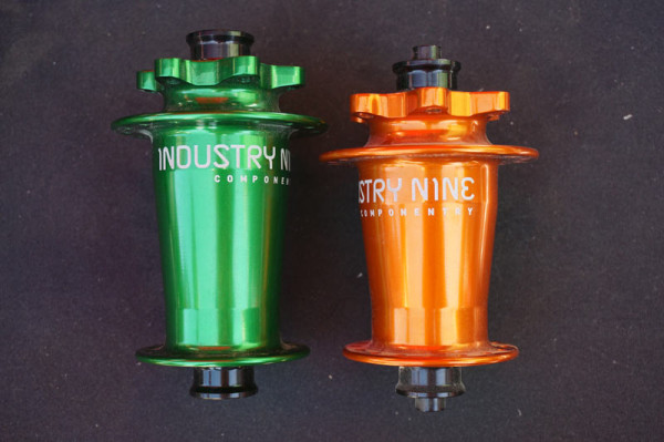 Industry Nine Boost 148 rear and Boost 110 front hubs