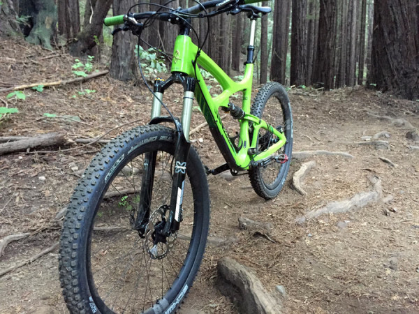 first ride of 2016 X-Fusion Sweep enduro suspension fork with new Roughcut HLR damper