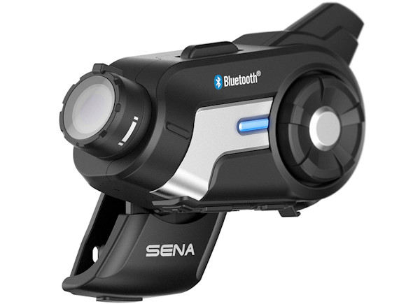 Sena 10C video camera and bluetooth intercom device, angle shot