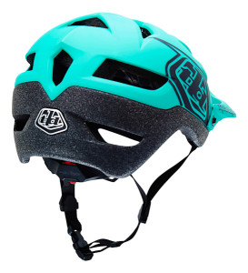 TLD A1 Helmet, limited edition drone turqouise, rear
