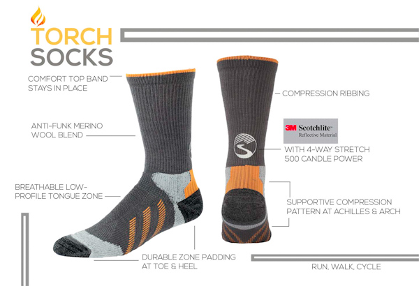 Shower's Pass Torch socks, with info