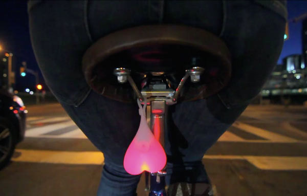 bike balls anatomically shaped bicycle tail light