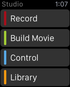Vizzywig 8xHD app, apple watch video control menu