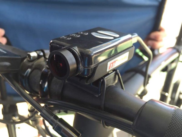 Kinomap ITP inside the peloton extended recording time action sports camera