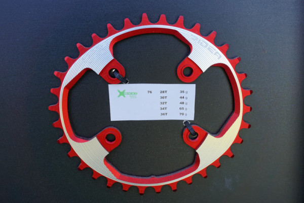 Ridea Duo-Oval Powering ovalized chainring with narrow wide tooth profiles for 1x mountain bike
