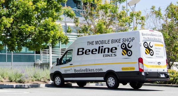 Beeline Bikes repair truck