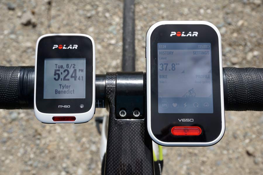 Polar M450, V650 cycling computers now sync ride data to Strava