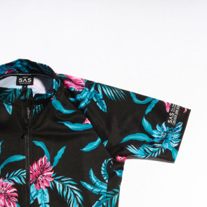 Search and State Aloha men's jersey, close up