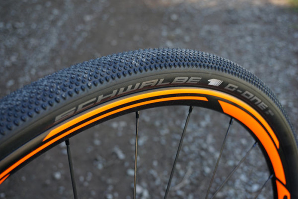 2016 Scott Addict Gravel road bike with new Schwalbe G-One tubeless ready gravel tires