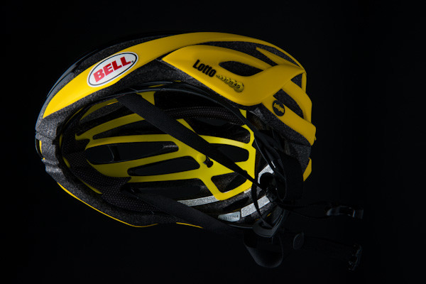 Bell Gage with MIPS helmet, Team LottoNL-Jumbo colors, inside