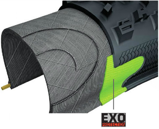 Maxxis 2015 Race TT Tire, exo construction diagram
