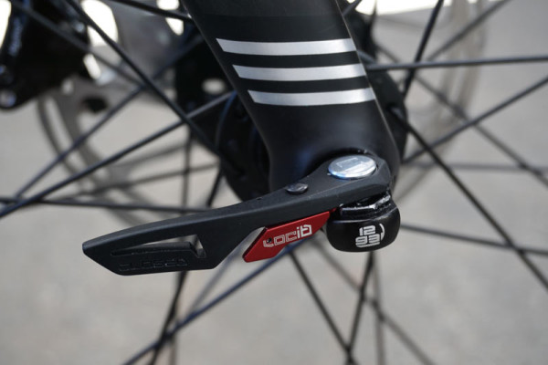 Naild locking quick release thru axle system for road cyclocross and gravel bikes appears on Marin bikes for 2016