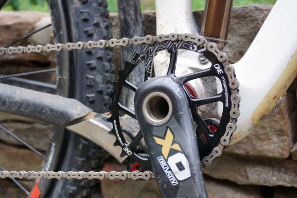 OneUp Components narrow-wide oval chainring collection for mountain bikes