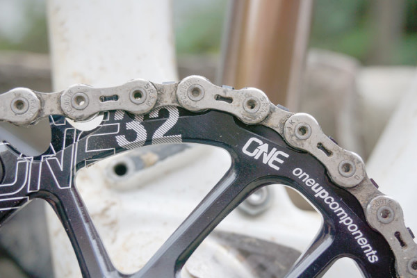 OneUp Components narrow-wide oval chainring collection for mountain bikes
