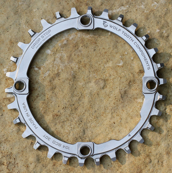 Wolftooth Components 104 bcd 30t 416 stainless steel chainring narrow wide drop stop 1x (2)